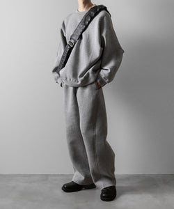 ssstein(シュタイン)のCOTTON DOUBLE KNIT TWIST SEAM PANTS - TOP GREYの公式通販サイトsession福岡セレクトショップ