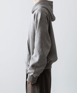 ssstein / シュタイン】YAK/COTTON SWEAT ZIP HOODY - TOP GREY | 公式