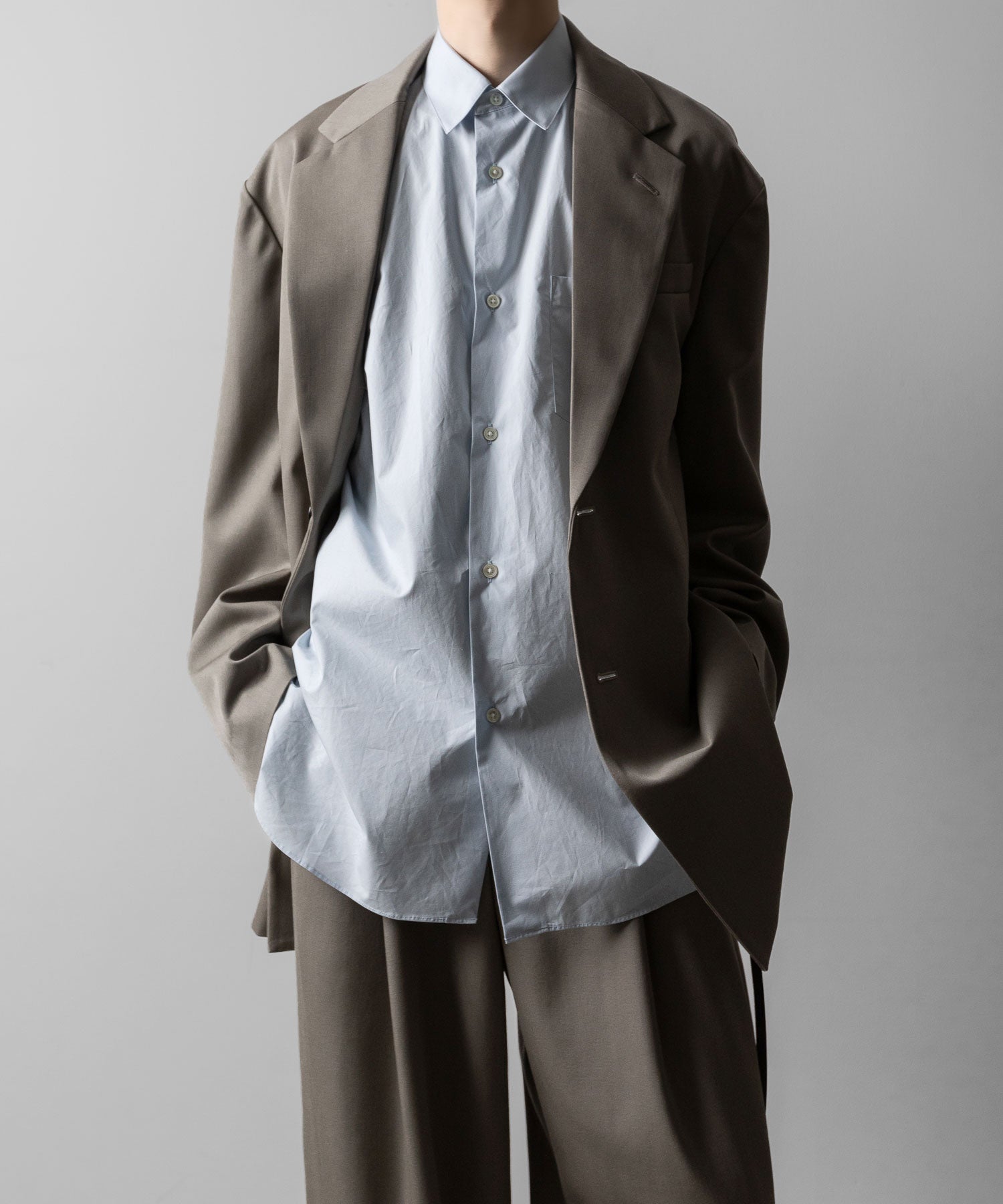 ssstein(シュタイン)のOVERSIZED SINGLE BREASTED LONG JACKET - TAUPE BEIGEの公式通販サイトsession福岡セレクトショップ