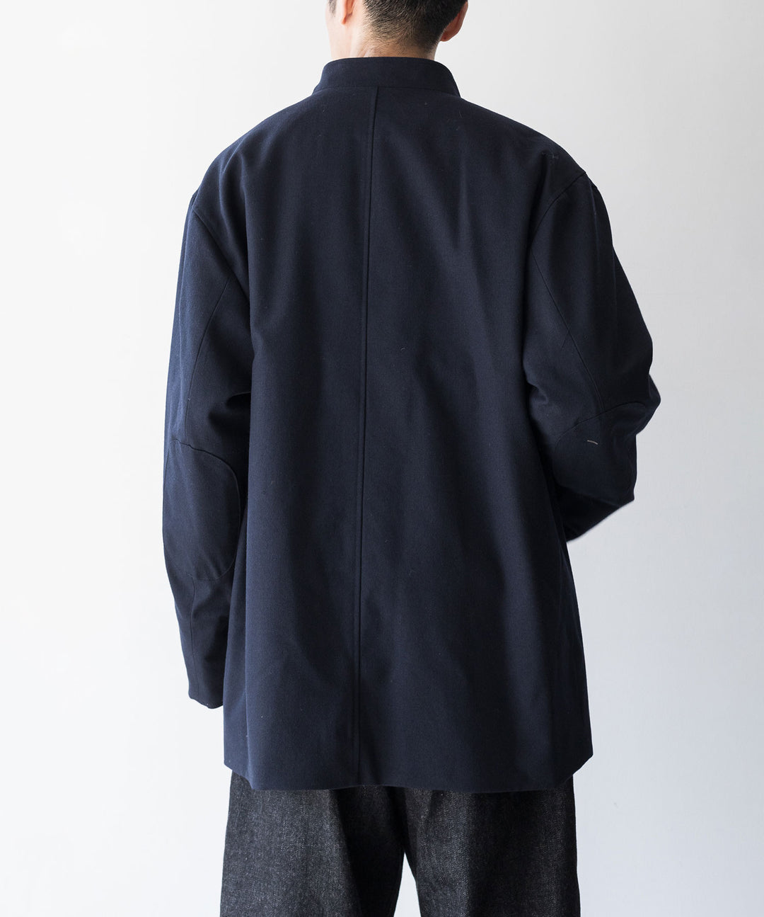 INTÉRIM(インテリム)の23AWコレクションMILITARY WOOL SERGE FORESTIEREのNAVY