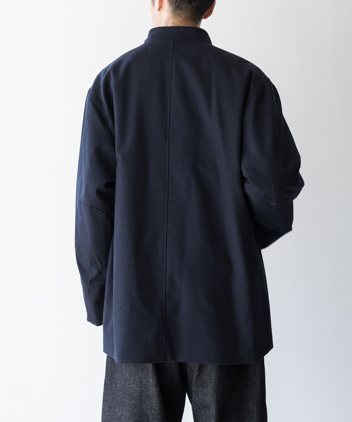 INTÉRIM(インテリム)の23AWコレクションMILITARY WOOL SERGE FORESTIEREのNAVY