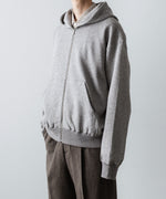 画像をギャラリービューアに読み込む, ssstein(シュタイン)のYAK/COTTON SWEAT ZIP HOODY - TOP GREYの公式通販サイトsession福岡セレクトショップ
