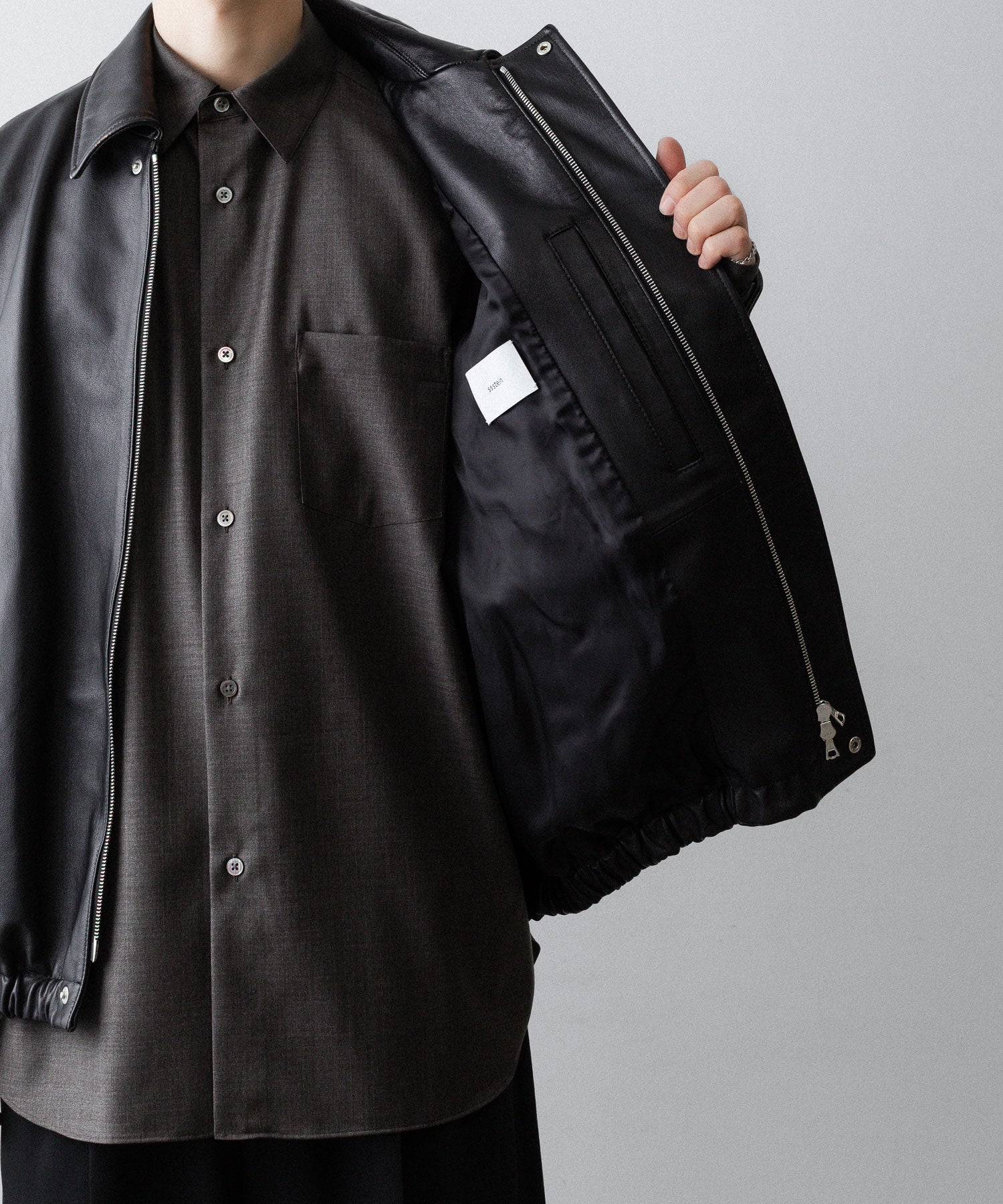 ssstein(シュタイン)のCOW LEATHER VINTAGE ZIP JACKET - BLACKの公式通販サイトsession福岡セレクトショップ