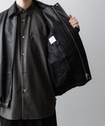 画像をギャラリービューアに読み込む, ssstein(シュタイン)のCOW LEATHER VINTAGE ZIP JACKET - BLACKの公式通販サイトsession福岡セレクトショップ
