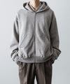 【ssstein】YAK/COTTON SWEAT ZIP HOODY - TOP GREY