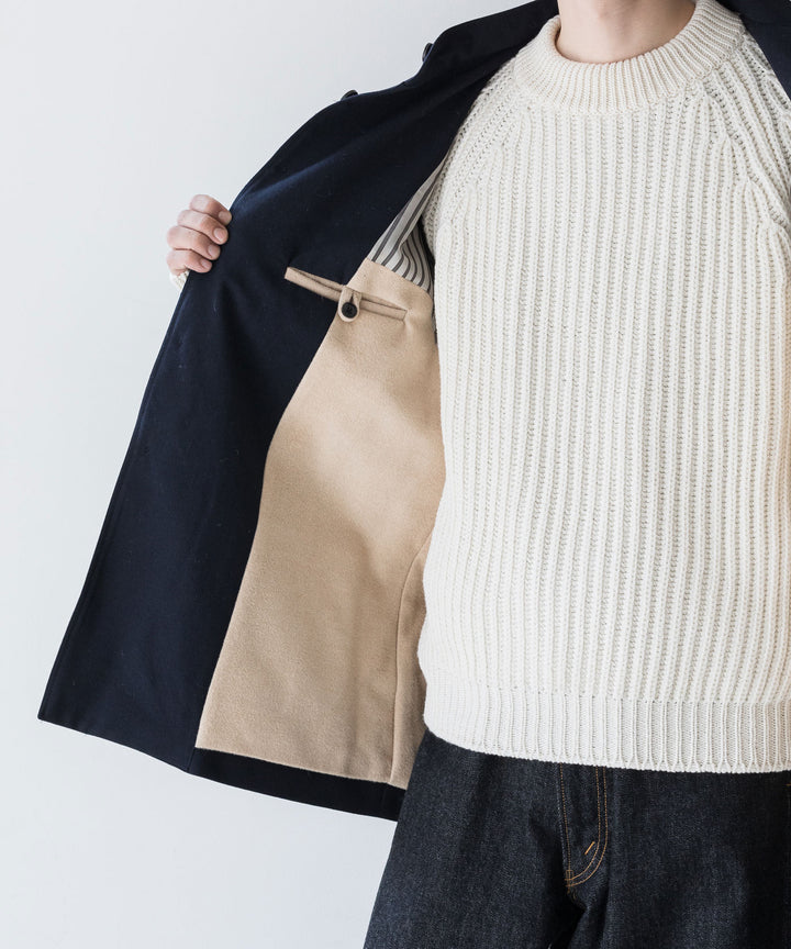 INTÉRIM(インテリム)の23AWコレクションMILITARY WOOL SERGE FORESTIEREのNAVY