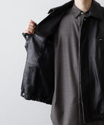 画像をギャラリービューアに読み込む, ssstein(シュタイン)のCOW LEATHER VINTAGE ZIP JACKET - BLACKの公式通販サイトsession福岡セレクトショップ

