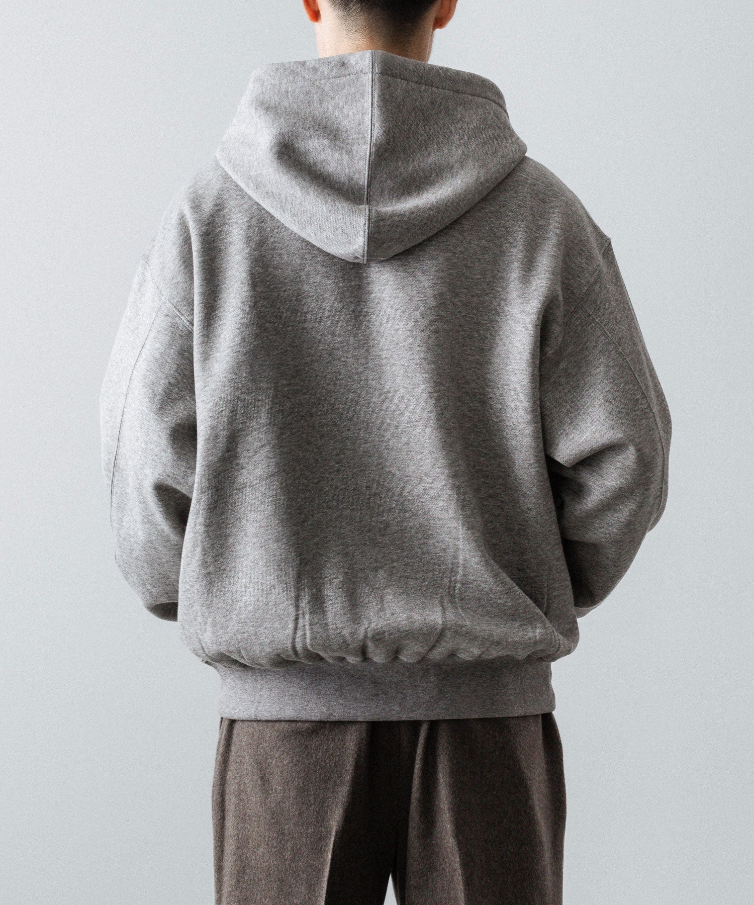 ssstein / シュタイン】YAK/COTTON SWEAT ZIP HOODY - TOP GREY | 公式