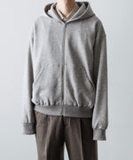 画像をギャラリービューアに読み込む, ssstein(シュタイン)のYAK/COTTON SWEAT ZIP HOODY - TOP GREYの公式通販サイトsession福岡セレクトショップ
