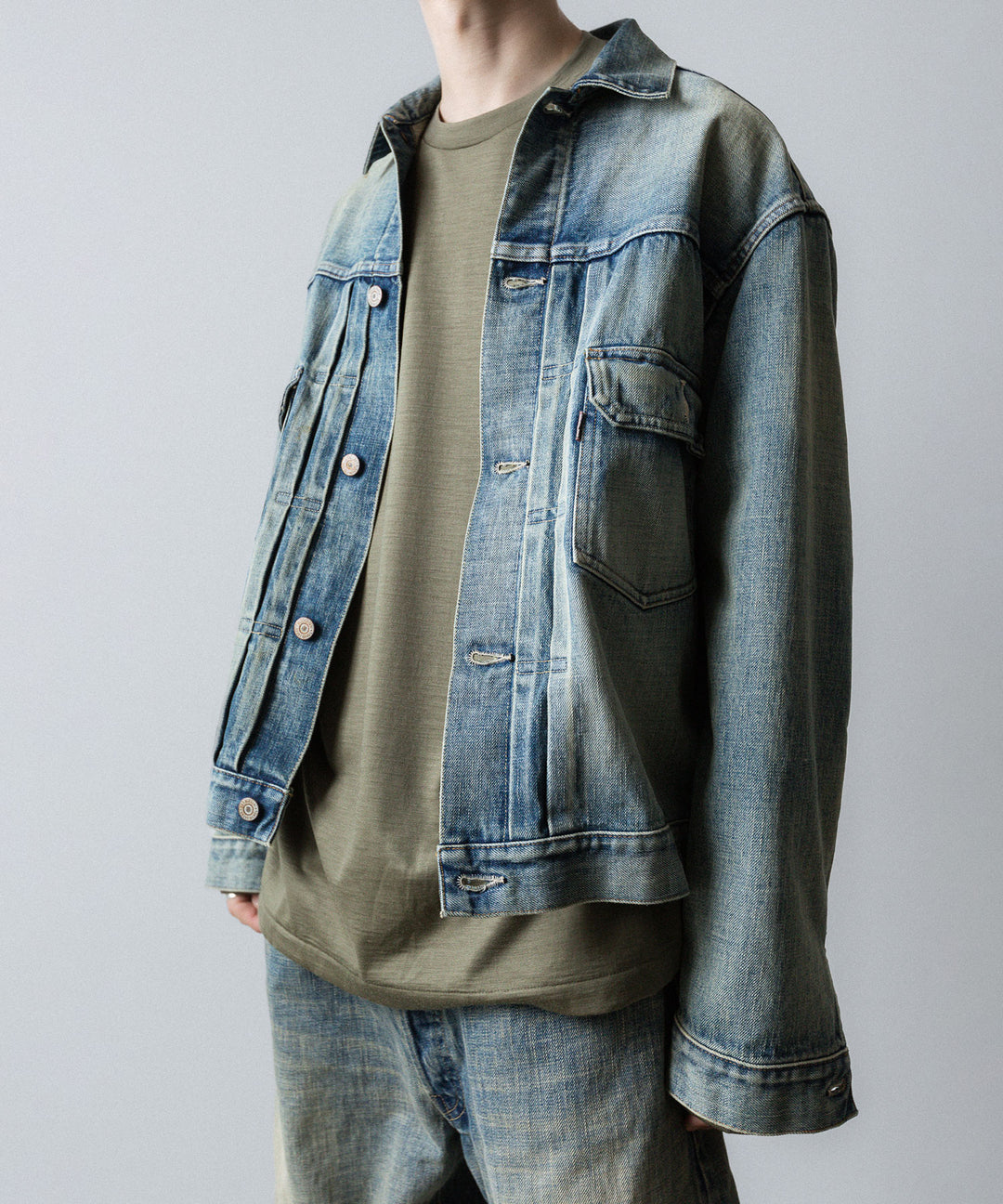 【INTÉRIM】    EXTRA FINE MERINO WOOL JERSEY L/S TEE - SAGE