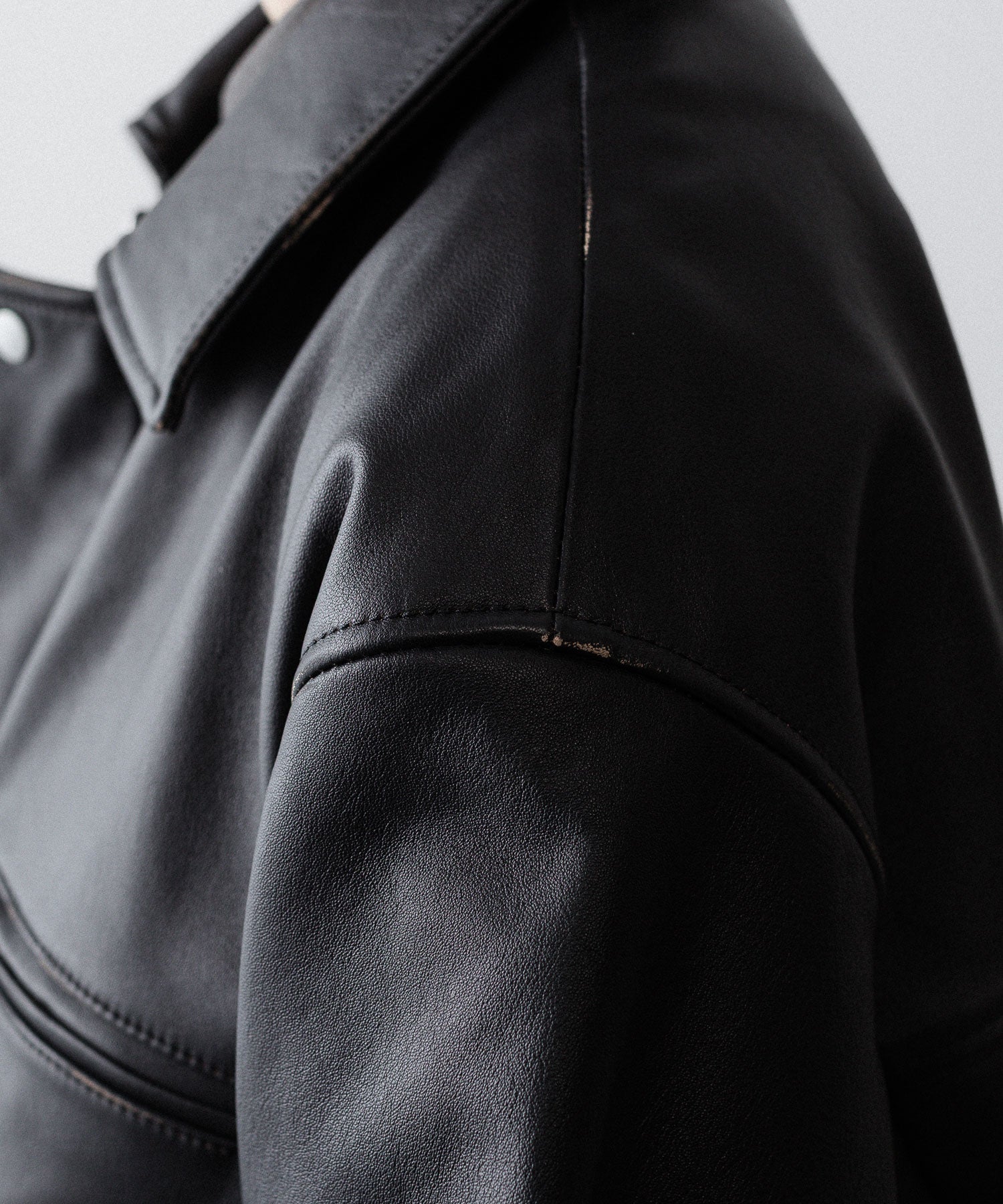 ssstein(シュタイン)のCOW LEATHER VINTAGE ZIP JACKET - BLACKの公式通販サイトsession福岡セレクトショップ