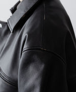画像をギャラリービューアに読み込む, ssstein(シュタイン)のCOW LEATHER VINTAGE ZIP JACKET - BLACKの公式通販サイトsession福岡セレクトショップ
