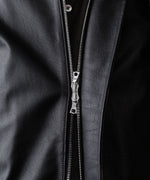 画像をギャラリービューアに読み込む, ssstein(シュタイン)のCOW LEATHER VINTAGE ZIP JACKET - BLACKの公式通販サイトsession福岡セレクトショップ
