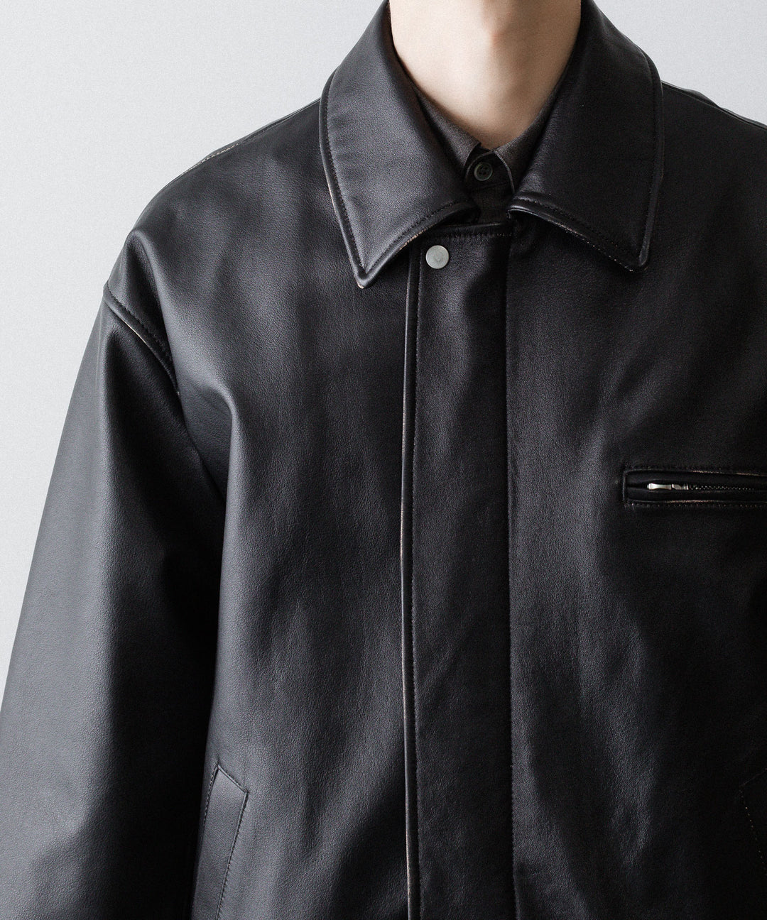 ssstein(シュタイン)のCOW LEATHER VINTAGE ZIP JACKET - BLACKの公式通販サイトsession福岡セレクトショップ