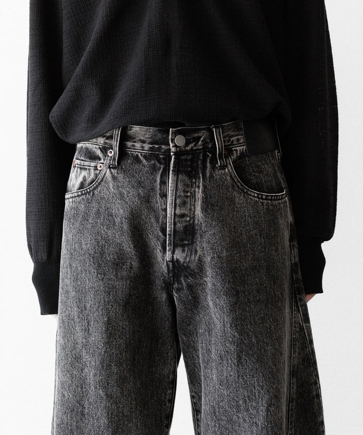 ssstein×UMBRO(シュタイン×アンブロ)のDEFORMATION WIDE DENIM JEANS - BLACKの公式通販サイトsession福岡セレクトショップ