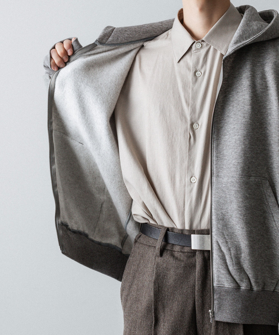 ssstein(シュタイン)のYAK/COTTON SWEAT ZIP HOODY - TOP GREYの公式通販サイトsession福岡セレクトショップ