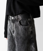 画像をギャラリービューアに読み込む, ssstein×UMBRO(シュタイン×アンブロ)のDEFORMATION WIDE DENIM JEANS - BLACKの公式通販サイトsession福岡セレクトショップ
