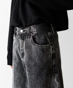 ssstein × UMBRO】DEFORMATION WIDE DENIM JEANS - BLACK | 公式通販