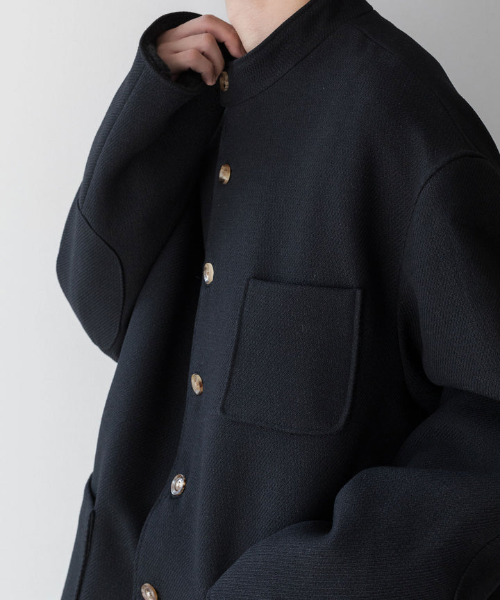 INTÉRIM(インテリム)の23AWコレクションLIMITED DIAGONAL COATIONG TWILL FORESTIEREのBLACK