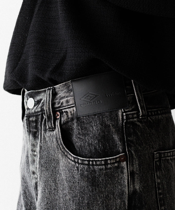 ssstein×UMBRO(シュタイン×アンブロ)のDEFORMATION WIDE DENIM JEANS - BLACKの公式通販サイトsession福岡セレクトショップ