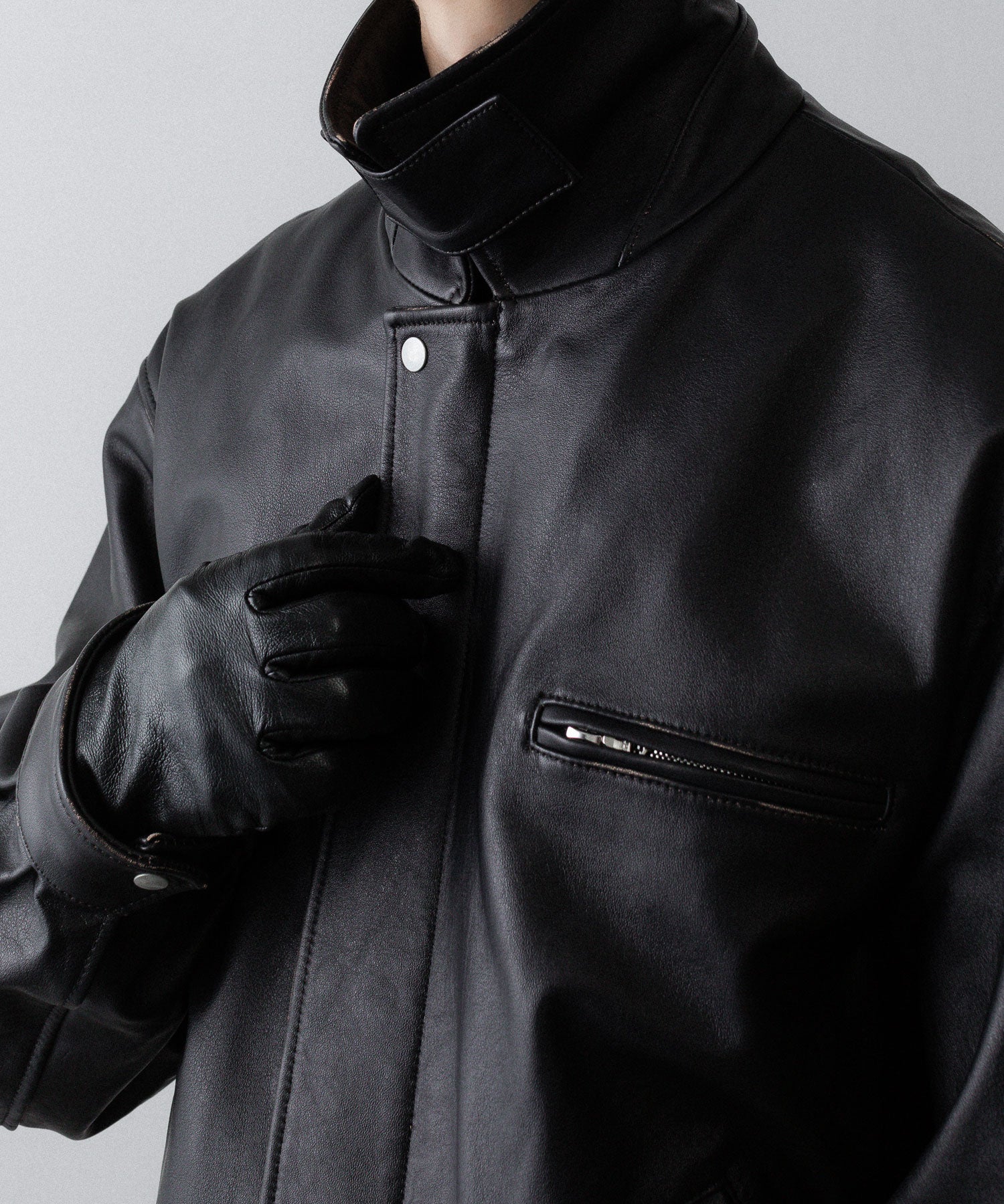 ssstein(シュタイン)のCOW LEATHER VINTAGE ZIP JACKET - BLACKの公式通販サイトsession福岡セレクトショップ