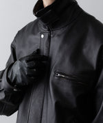 画像をギャラリービューアに読み込む, ssstein(シュタイン)のCOW LEATHER VINTAGE ZIP JACKET - BLACKの公式通販サイトsession福岡セレクトショップ
