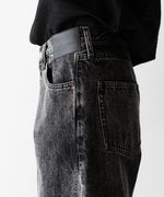 画像をギャラリービューアに読み込む, ssstein×UMBRO(シュタイン×アンブロ)のDEFORMATION WIDE DENIM JEANS - BLACKの公式通販サイトsession福岡セレクトショップ
