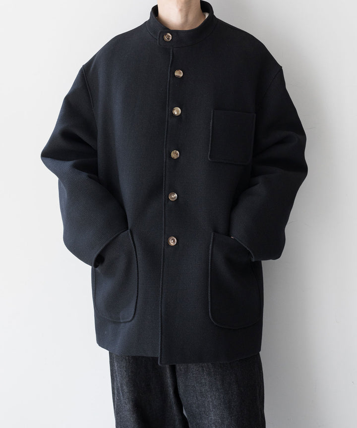 INTÉRIM(インテリム)の23AWコレクションLIMITED DIAGONAL COATIONG TWILL FORESTIEREのBLACK