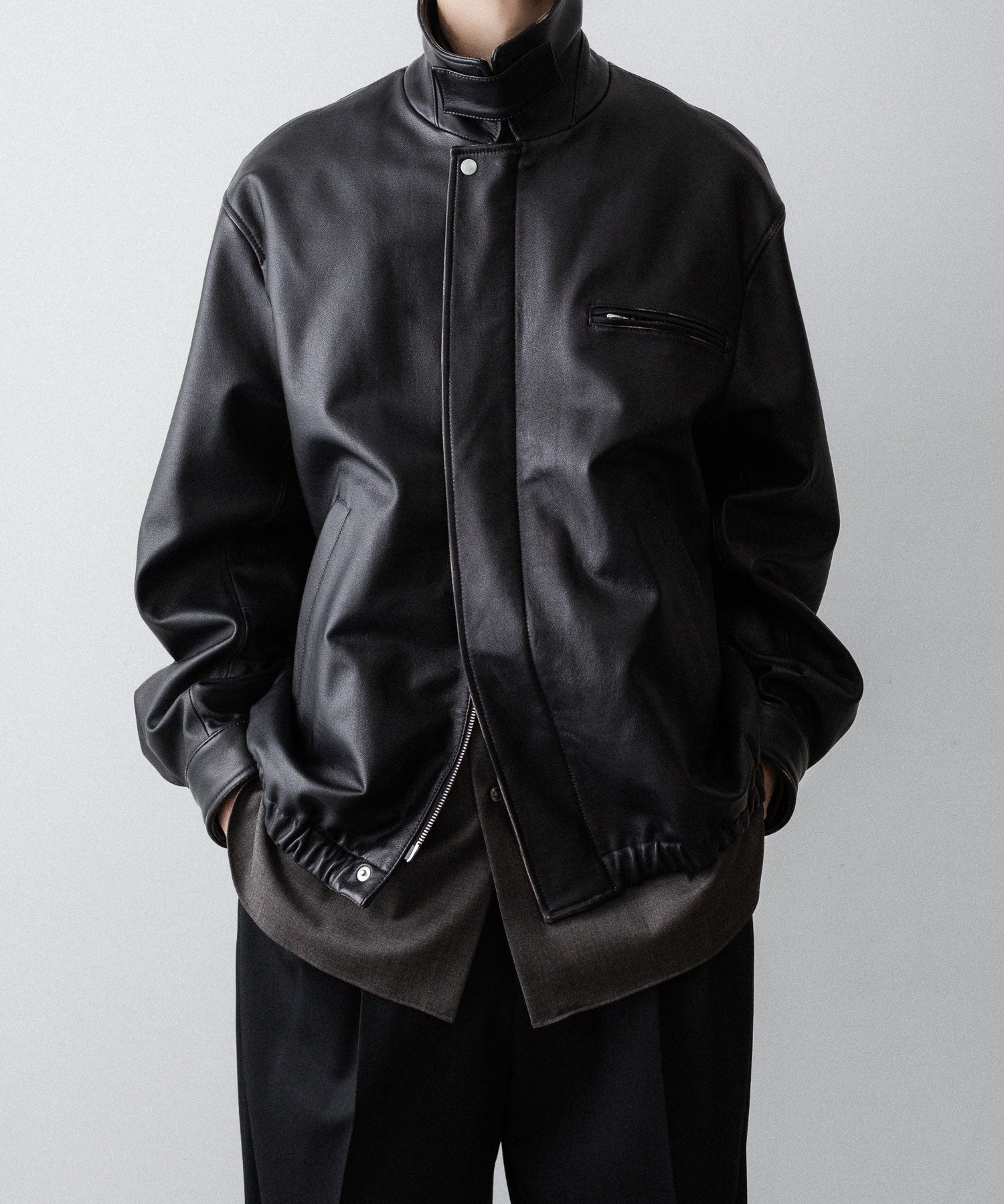 ssstein(シュタイン)のCOW LEATHER VINTAGE ZIP JACKET - BLACKの公式通販サイトsession福岡セレクトショップ