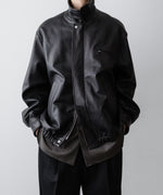 画像をギャラリービューアに読み込む, ssstein(シュタイン)のCOW LEATHER VINTAGE ZIP JACKET - BLACKの公式通販サイトsession福岡セレクトショップ
