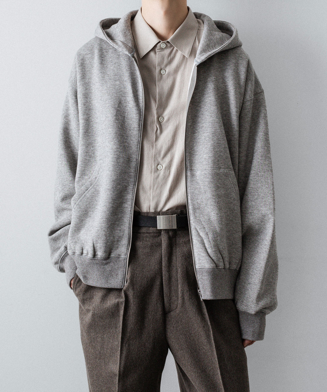 ssstein(シュタイン)のYAK/COTTON SWEAT ZIP HOODY - TOP GREYの公式通販サイトsession福岡セレクトショップ