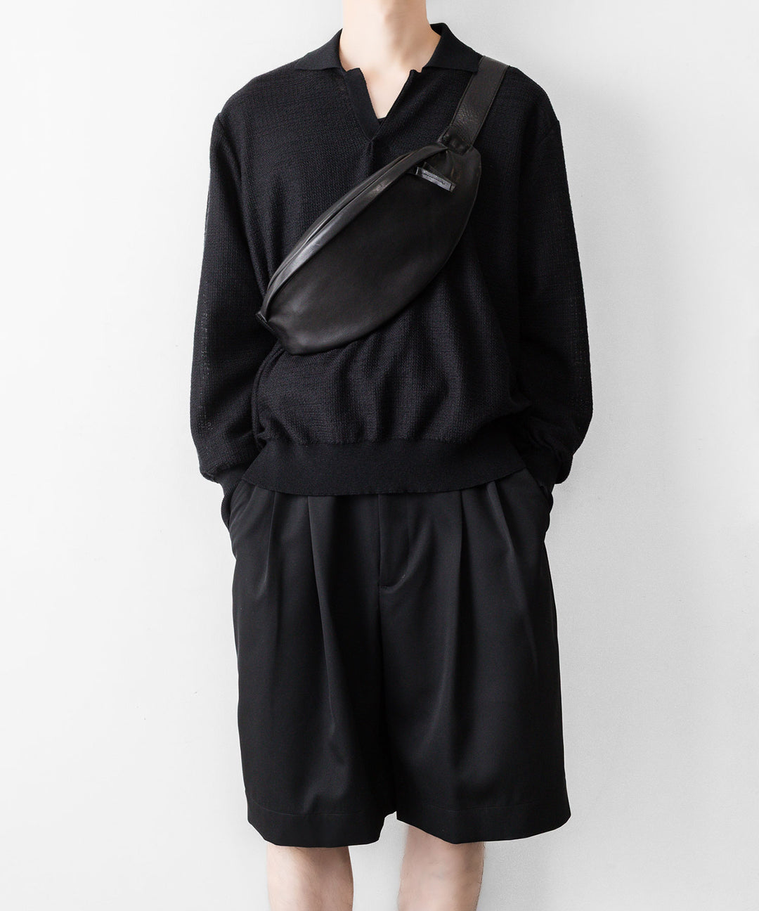 ssstein(シュタイン)のSLUB COTTON KNIT SKIPPER LS - BLACKの公式通販サイトsession福岡セレクトショップ