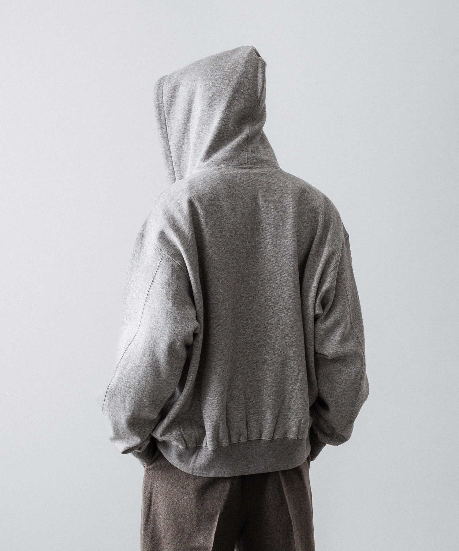 ssstein / シュタイン】YAK/COTTON SWEAT ZIP HOODY - TOP GREY | 公式