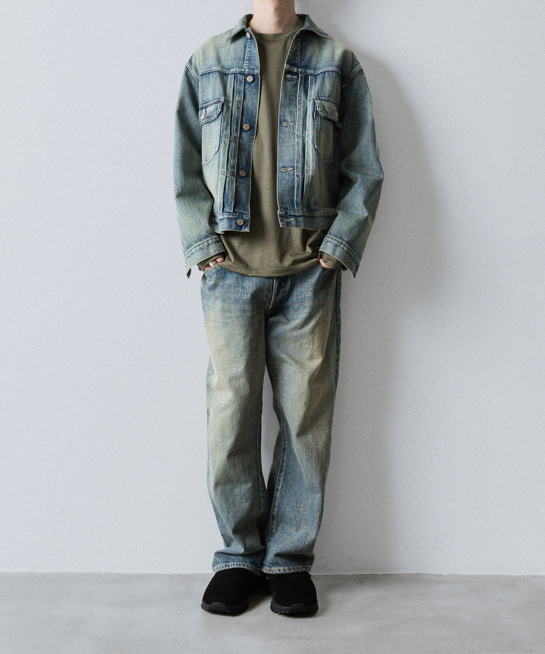 INTÉRIM(インテリム)のSHABBY VINTAGE "1947XX" SHUTTLE DENIM TROUSERS - S.NAVYの公式通販サイトsession福岡セレクトショップ