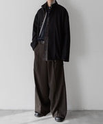 画像をギャラリービューアに読み込む, stein(シュタイン)の23AWコレクションMELTON STAND COLLAR ZIP SHORT JACKETのDARK NAVY
