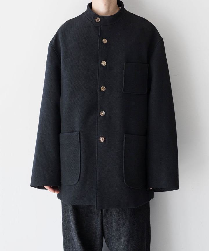 INTÉRIM(インテリム)の23AWコレクションLIMITED DIAGONAL COATIONG TWILL FORESTIEREのBLACK