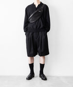 画像をギャラリービューアに読み込む, ssstein(シュタイン)のWIDE EASY SHORT TROUSERS - BLACKの公式通販サイトsession福岡セレクトショップ

