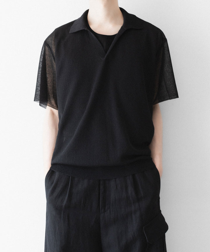 ssstein(シュタイン)のPE/RAMIE KNIT SS SKIPPER - BLACKの公式通販サイトsession福岡セレクトショップ