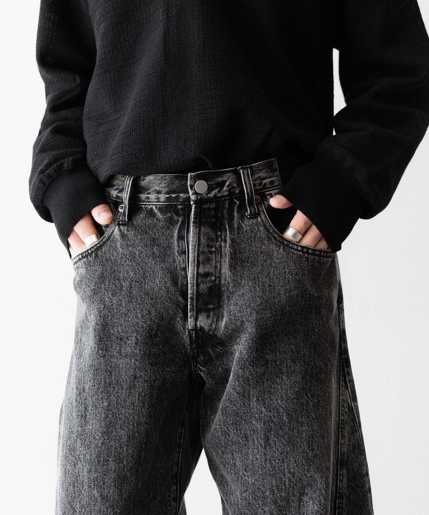 ssstein × UMBRO】DEFORMATION WIDE DENIM JEANS - BLACK | 公式通販