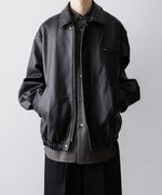 画像をギャラリービューアに読み込む, ssstein(シュタイン)のCOW LEATHER VINTAGE ZIP JACKET - BLACKの公式通販サイトsession福岡セレクトショップ
