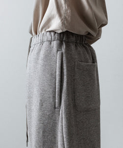 ssstein / シュタイン】YAK/COTTON SWEAT EASY TROUSERS - TOP GREY