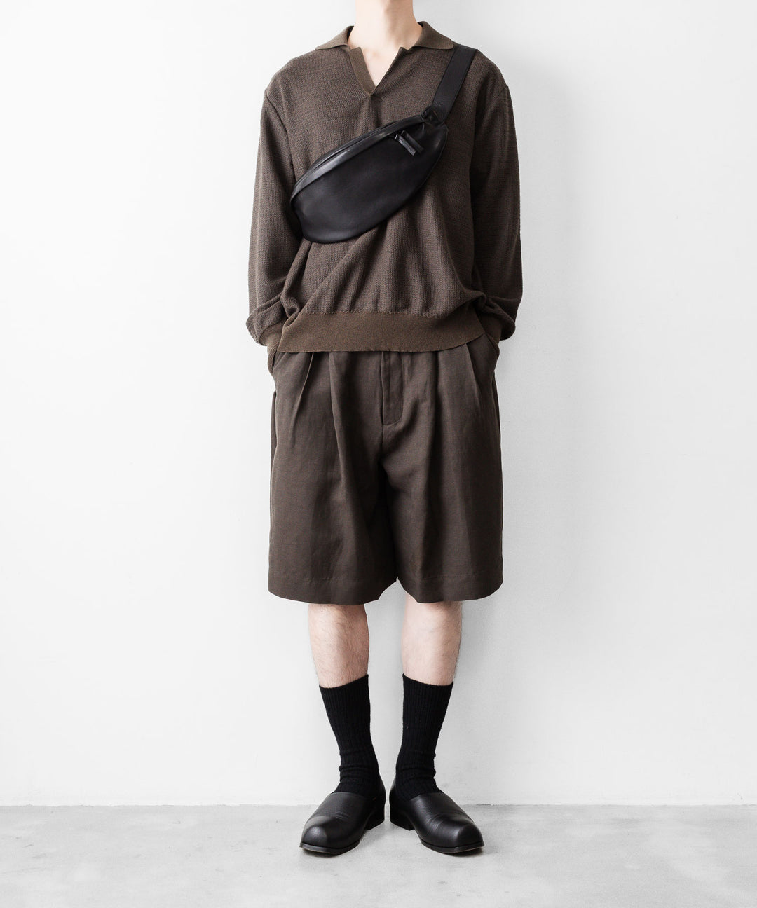 ssstein(シュタイン)のSLUB COTTON KNIT SKIPPER LS - KHAKIの公式通販サイトsession福岡セレクトショップ