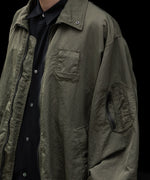 画像をギャラリービューアに読み込む, ssstein(シュタイン)のBIO WASHED NYLON OVERSIZED FIGHT JACKET - MILITARY KHAKIの公式通販サイトsession福岡セレクトショップ
