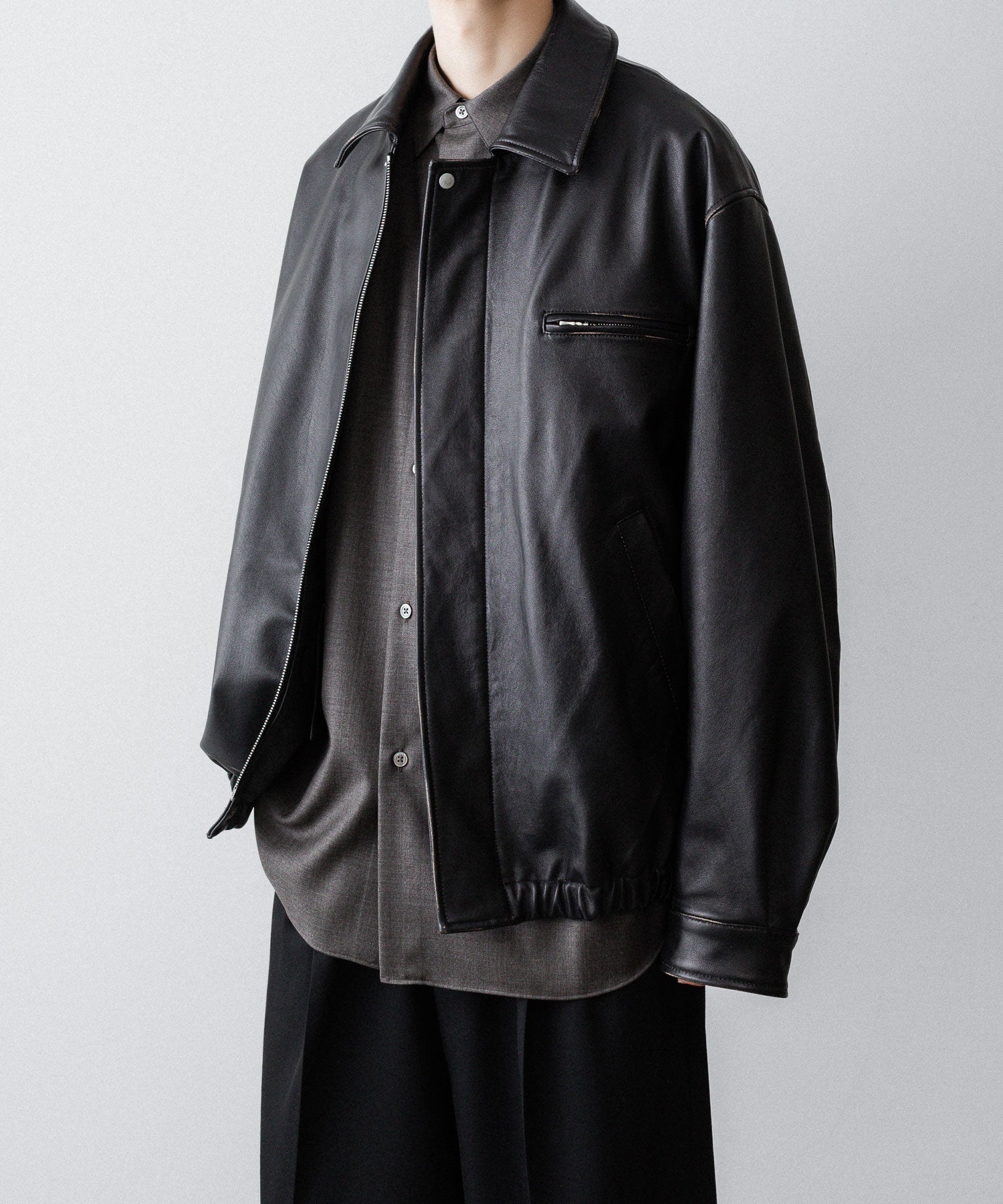 ssstein(シュタイン)のCOW LEATHER VINTAGE ZIP JACKET - BLACKの公式通販サイトsession福岡セレクトショップ