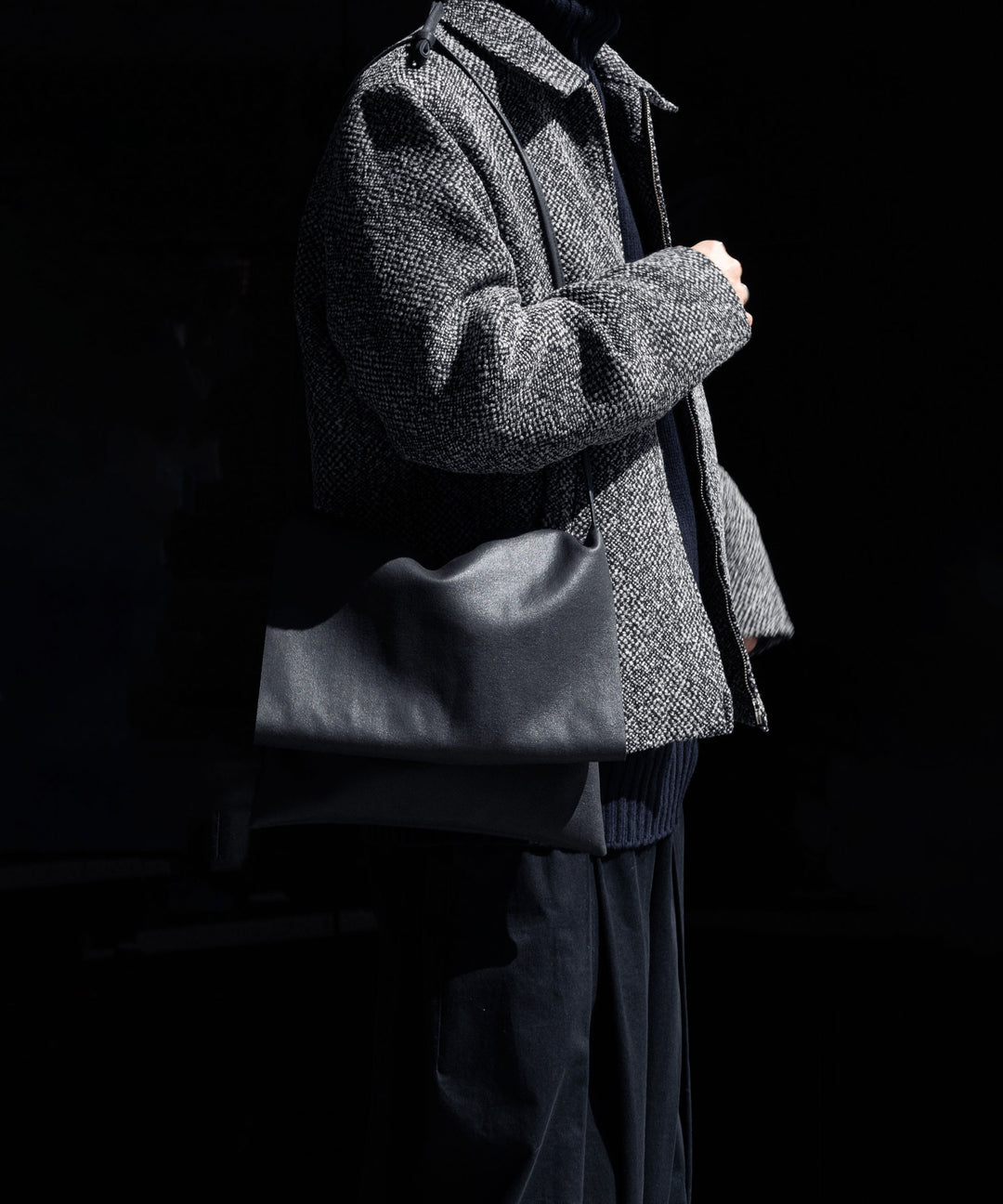 INTÉRIM インテリム 23AW LIMITED BIG DOT DONEGAL HARRINGTON JACKET - GRAY DOTS sessionセッション福岡セレクトショップ 公式通販サイト