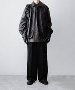 画像をギャラリービューアに読み込む, ssstein(シュタイン)のCOW LEATHER VINTAGE ZIP JACKET - BLACKの公式通販サイトsession福岡セレクトショップ
