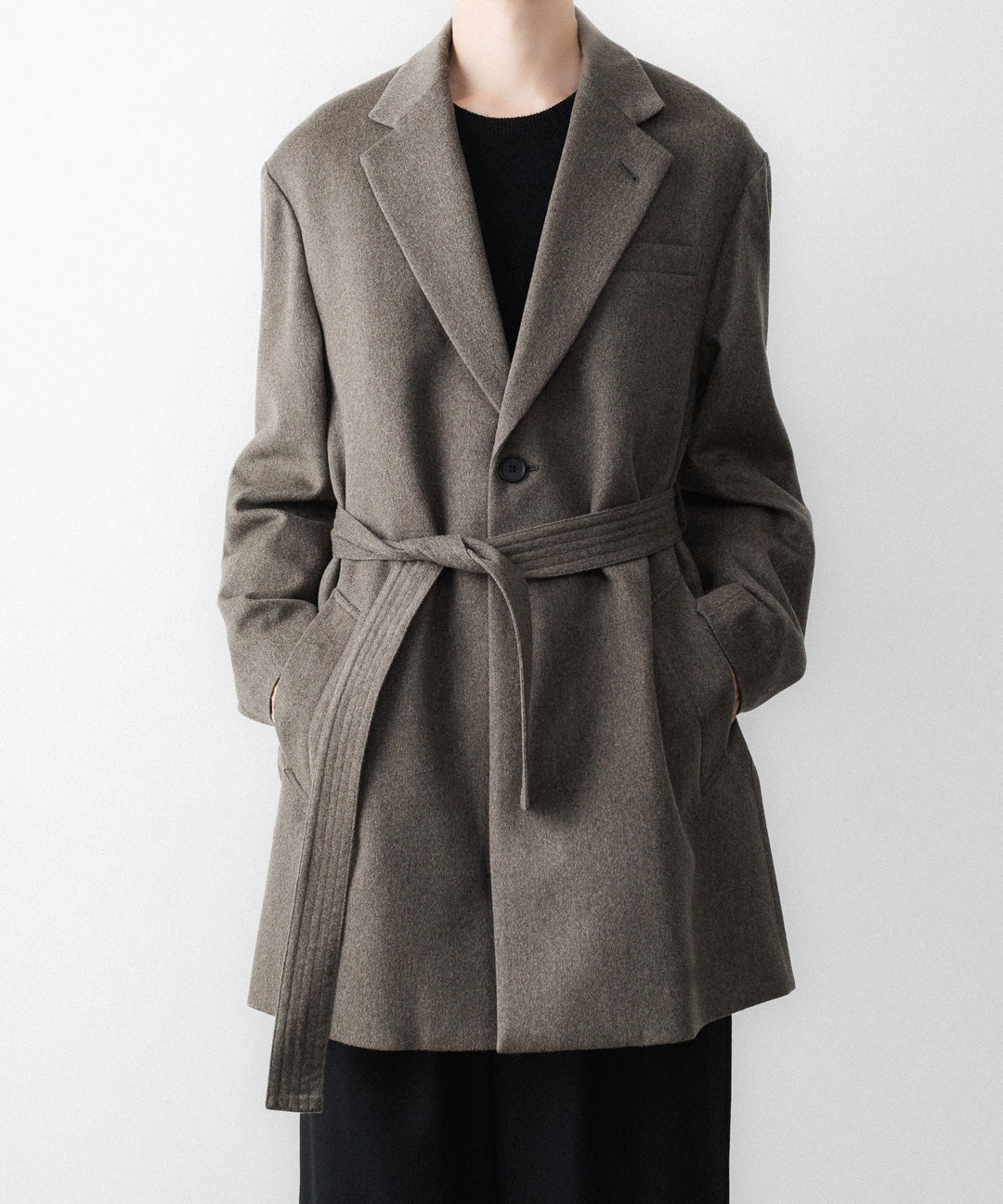 ssstein(シュタイン)のWOOL DOESKIN HALF COAT - TAUPEの公式通販サイトsession福岡セレクトショップ