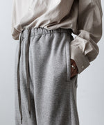画像をギャラリービューアに読み込む, ssstein(シュタイン)のYAK/COTTON SWEAT EASY TROUSERS - TOP GREYの公式通販サイトsession福岡セレクトショップ
