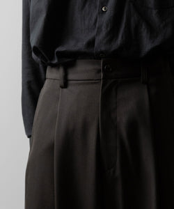 ssstein(シュタイン)のTWIST SEAM WIDE EASY TROUSERS - GREY KHAKIの公式通販サイトsession福岡セレクトショップ