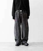 画像をギャラリービューアに読み込む, ssstein×UMBRO(シュタイン×アンブロ)のDEFORMATION WIDE DENIM JEANS - BLACKの公式通販サイトsession福岡セレクトショップ
